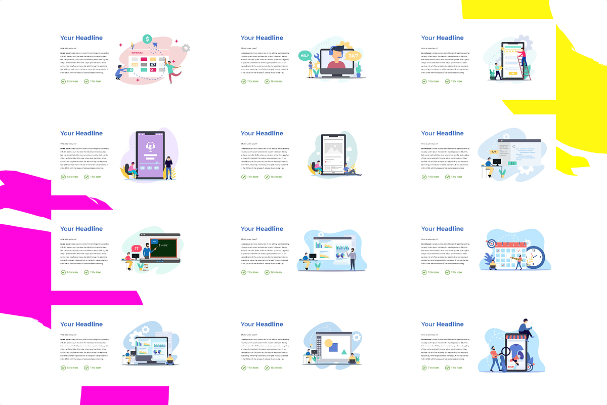 SALE | 77 FLAT VECTOR ILLUSTRATION, a Presentation Template by rivatxfz (Photo 3 of 9)