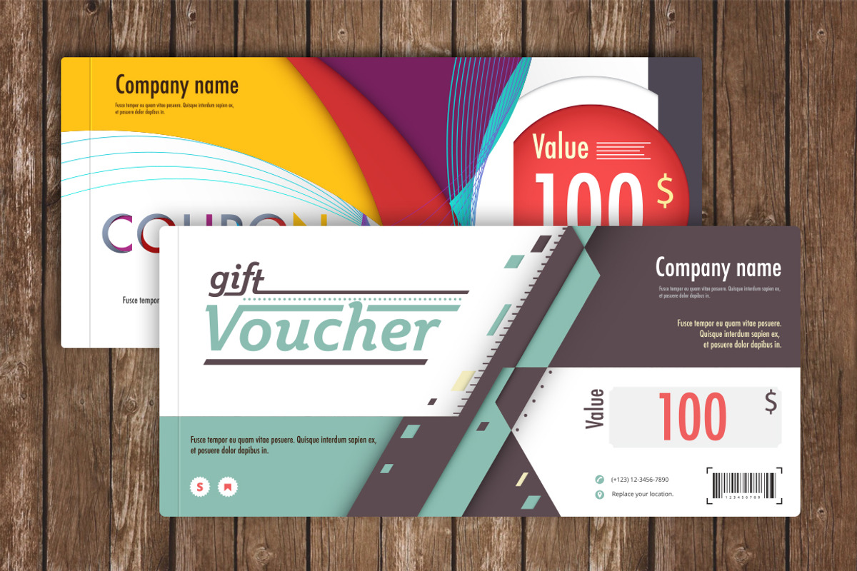 8 Business gift voucher bundle, a Templates & Theme by AOHODESIGN (Photo 2 of 5)
