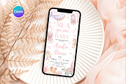 Digital Coastal Baby Shower Envite, an Invitation Template by Digital_Mind (Thumbnail 1 of 3)