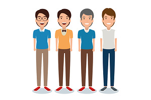 Young Men Avatar Character