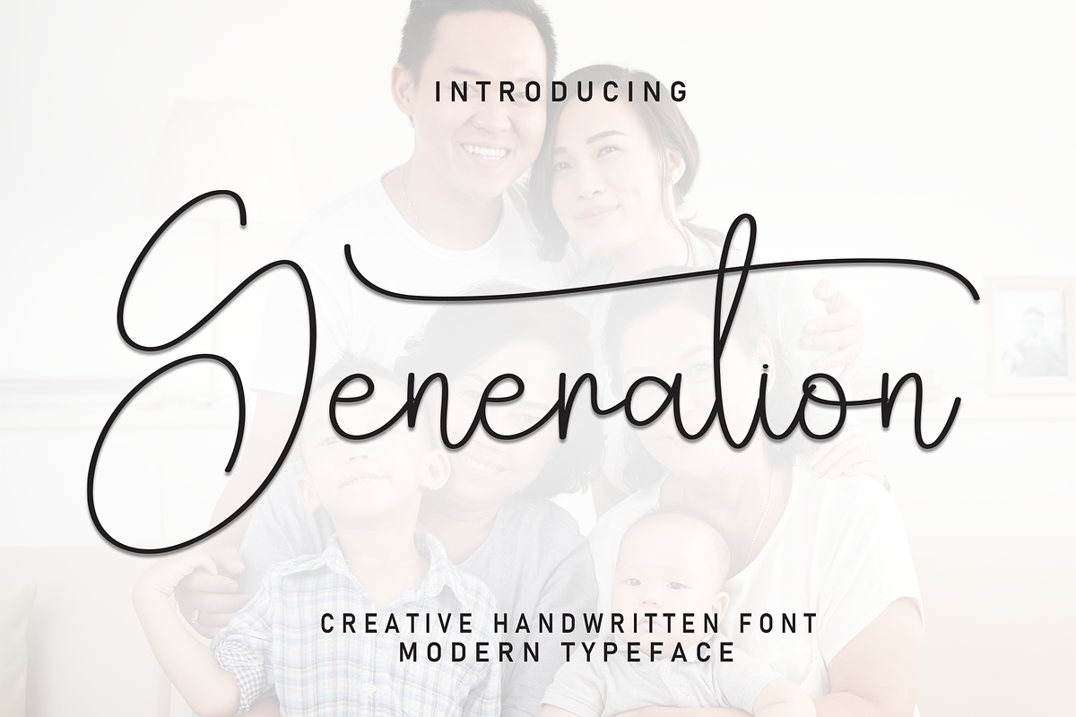 Generation | Script Font, a Handwritten Font by Scratchones (Photo 1 of 9)