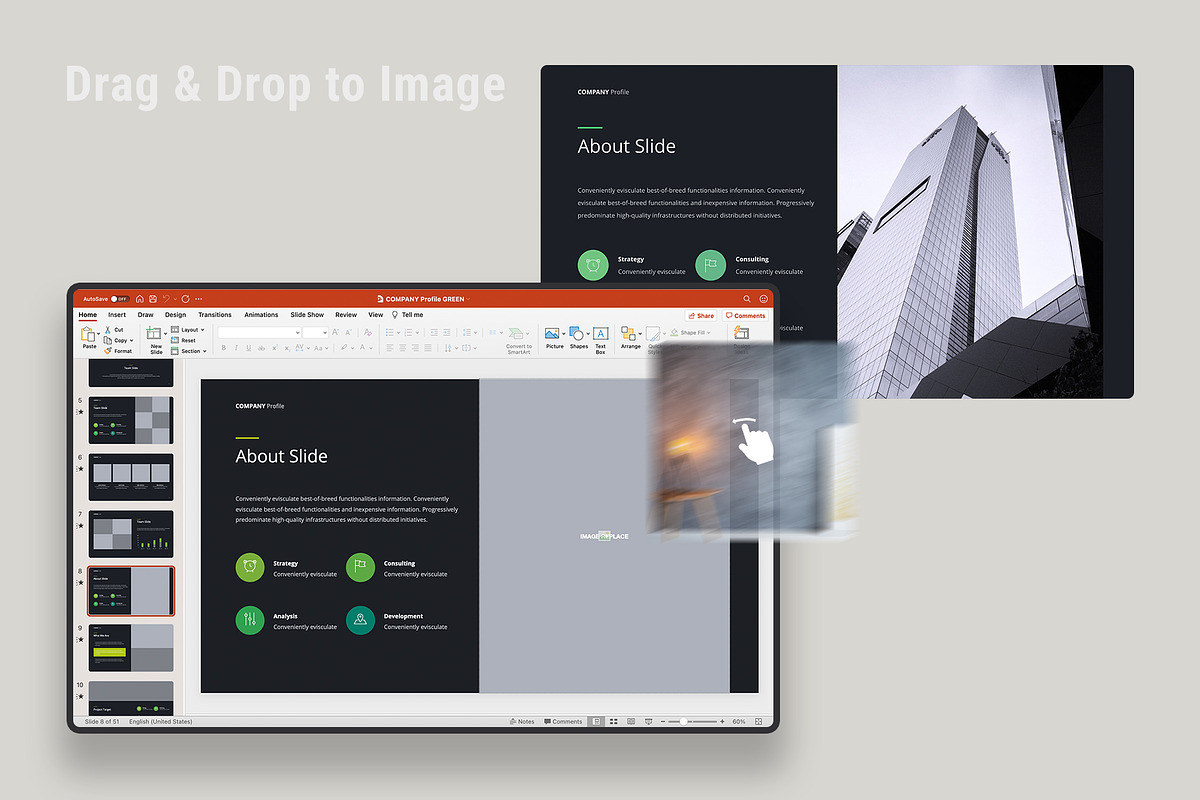 Company Profile Business Template, a Presentation Template by UDEA Store (Photo 7 of 12)