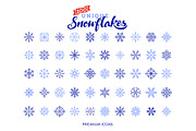 50 unique snowflakes icon, an Outline Icon by VectorBakery (Thumbnail 5 of 5)