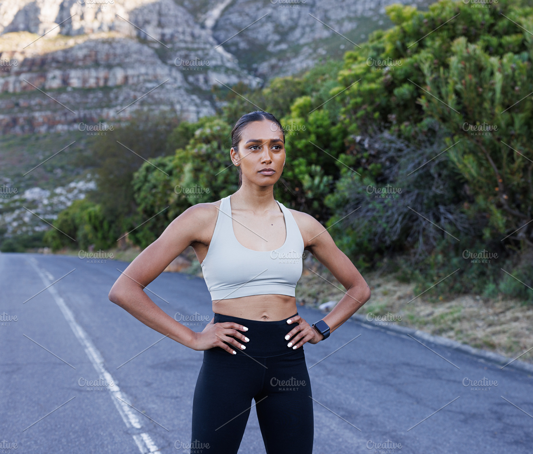 Slim confident woman in fitness, a Sports & Recreation Photo by Artem Varnitsin
