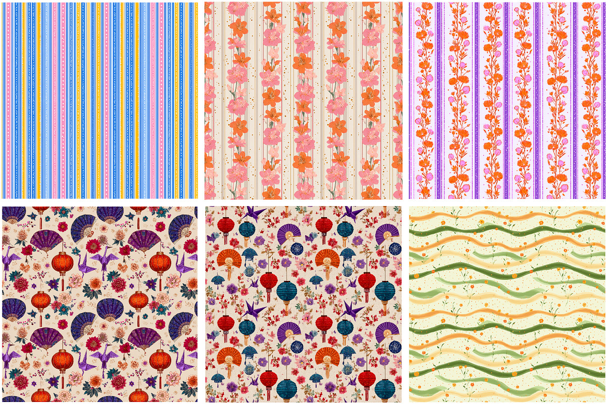 Mahjong Seamless Digital Paper, a Pattern Graphic by Designking (Photo 4 of 4)