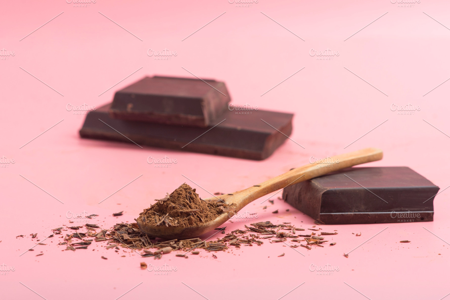 dark chocolate stack close up, a Food & Drink Photo by DalaiFood