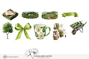 100 avocado clip art, a Food Illustration by Poppy Lane Studio (Thumbnail 11 of 12)