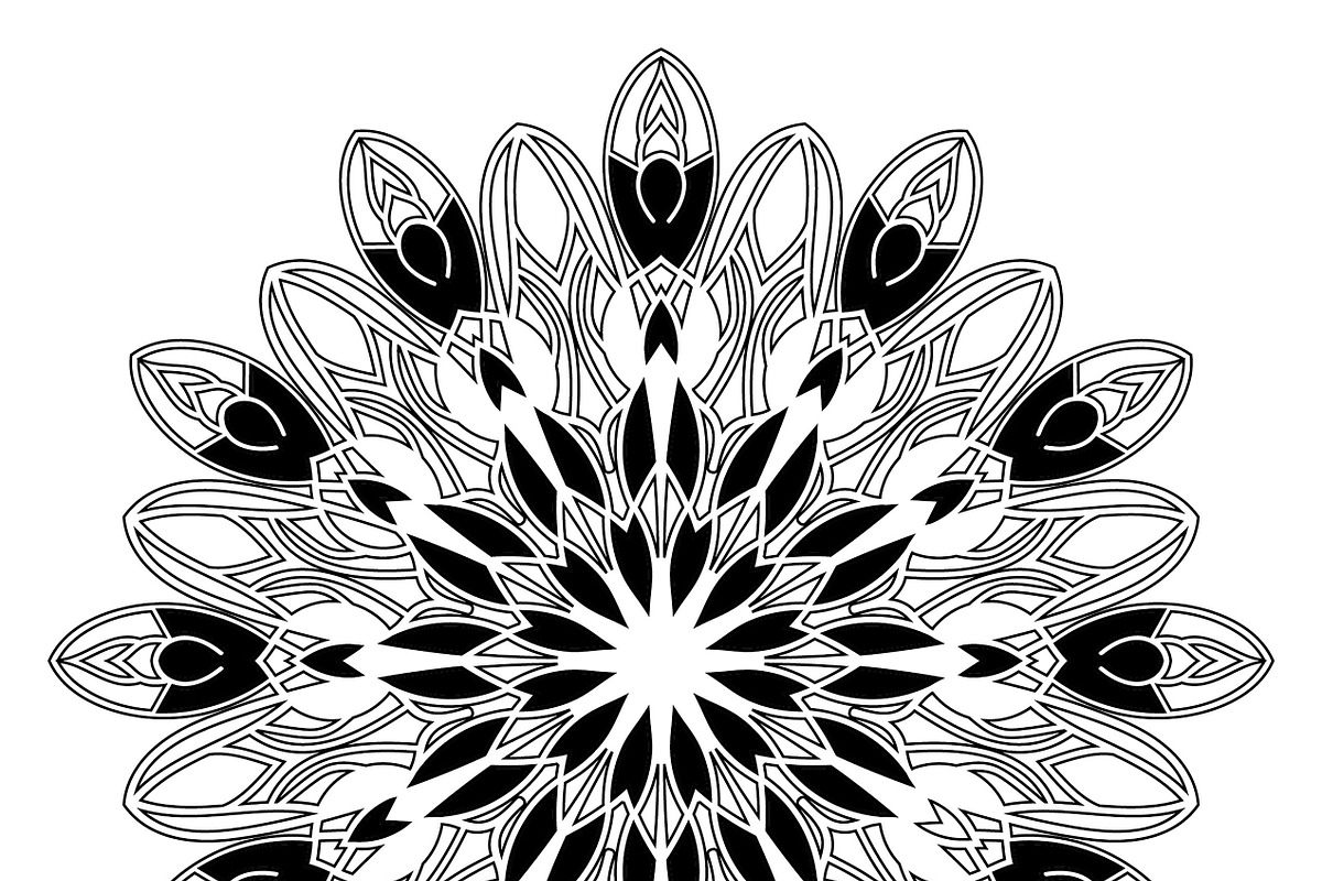 27 mandala vector backgrounds design, a Pattern Graphic by NJ Himel (Photo 5 of 28)