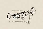Liquid Splash From Champagne Toast, an Object Illustration by CraftingOnSunday (Thumbnail 1 of 3)