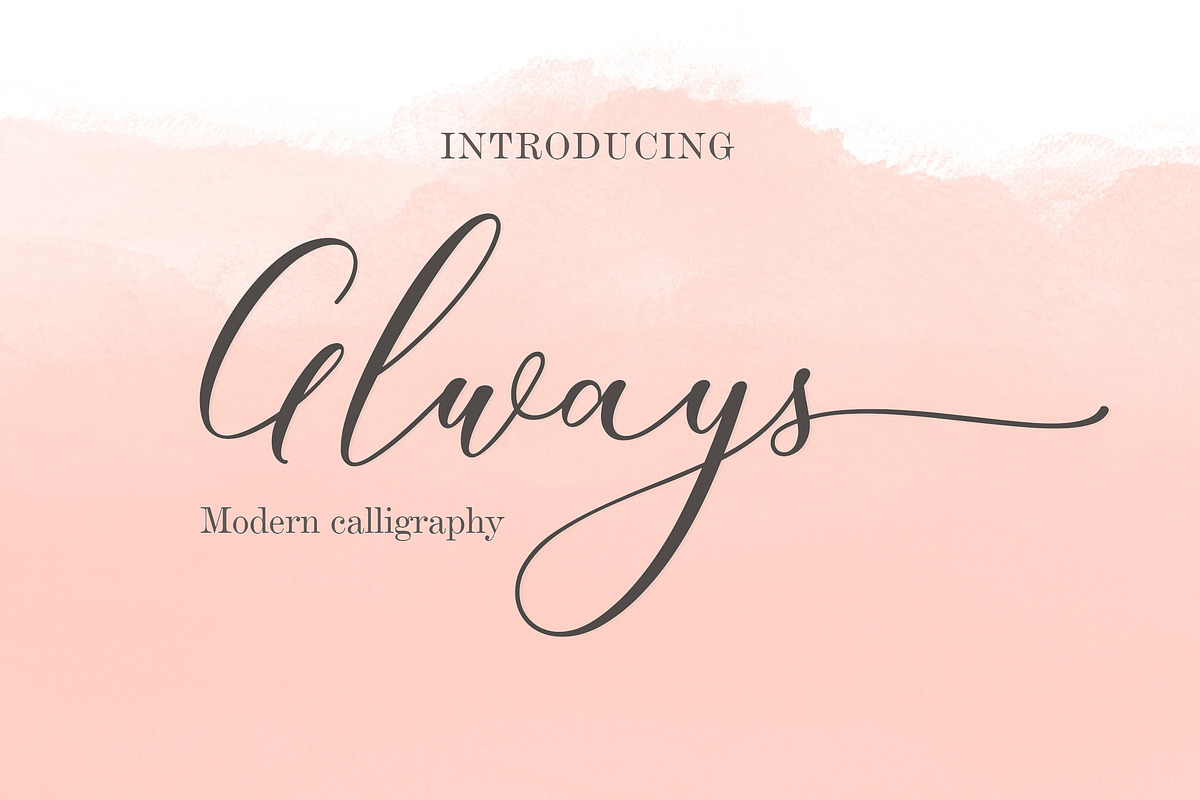 Always Script, a Script Font by Amarlettering (Photo 1 of 6)
