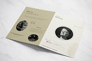 Minimalist Funeral Program Template, an Invitation Template by Prodesign (Thumbnail 3 of 3)