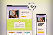 Squarespace Website template, a Squarespace Template by Ciel Lumiere (Thumbnail 1 of 8)
