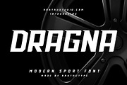 Dragna - Modern Sport Font, a Serif Font by RantautypeStudio (Thumbnail 1 of 10)
