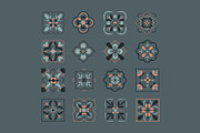Morrocan Pattern Set, a Decorative Illustration by GravitaSign (Thumbnail 2 of 2)
