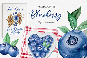 Watercolor - Blueberry
