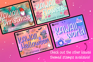 155 Procreate Kawaii Basic Stamps