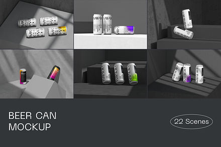 Beer Can Mockup