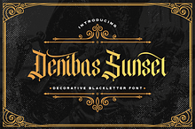 Denibas Sunset - Blackletter Font