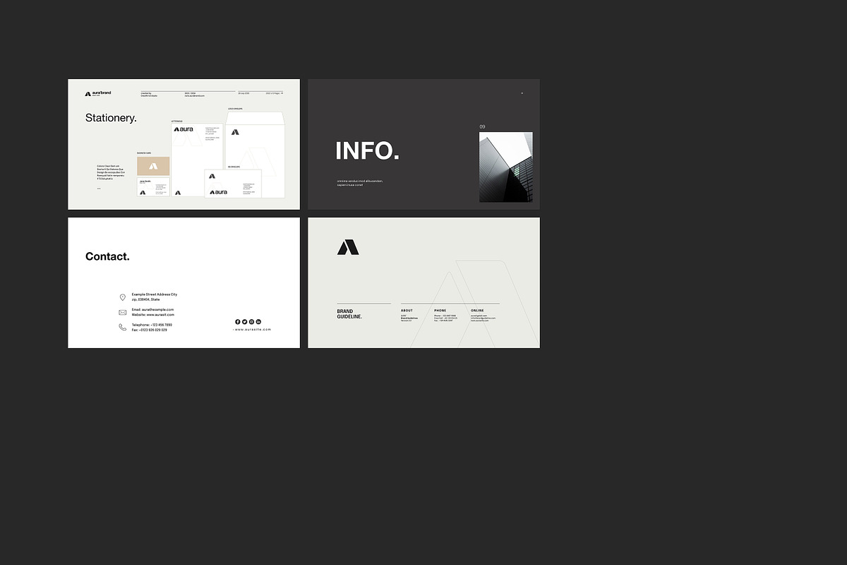 AURA | Brand Guidelines, a Presentation Template by creathrivestudio (Photo 16 of 16)