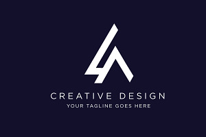 Minimal Letter LA Logo Design, a Branding & Logo Template by SaaDesigns