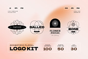 Geometry Floral Logo Kit, a Branding & Logo Template by KetteCreate (Thumbnail 1 of 17)