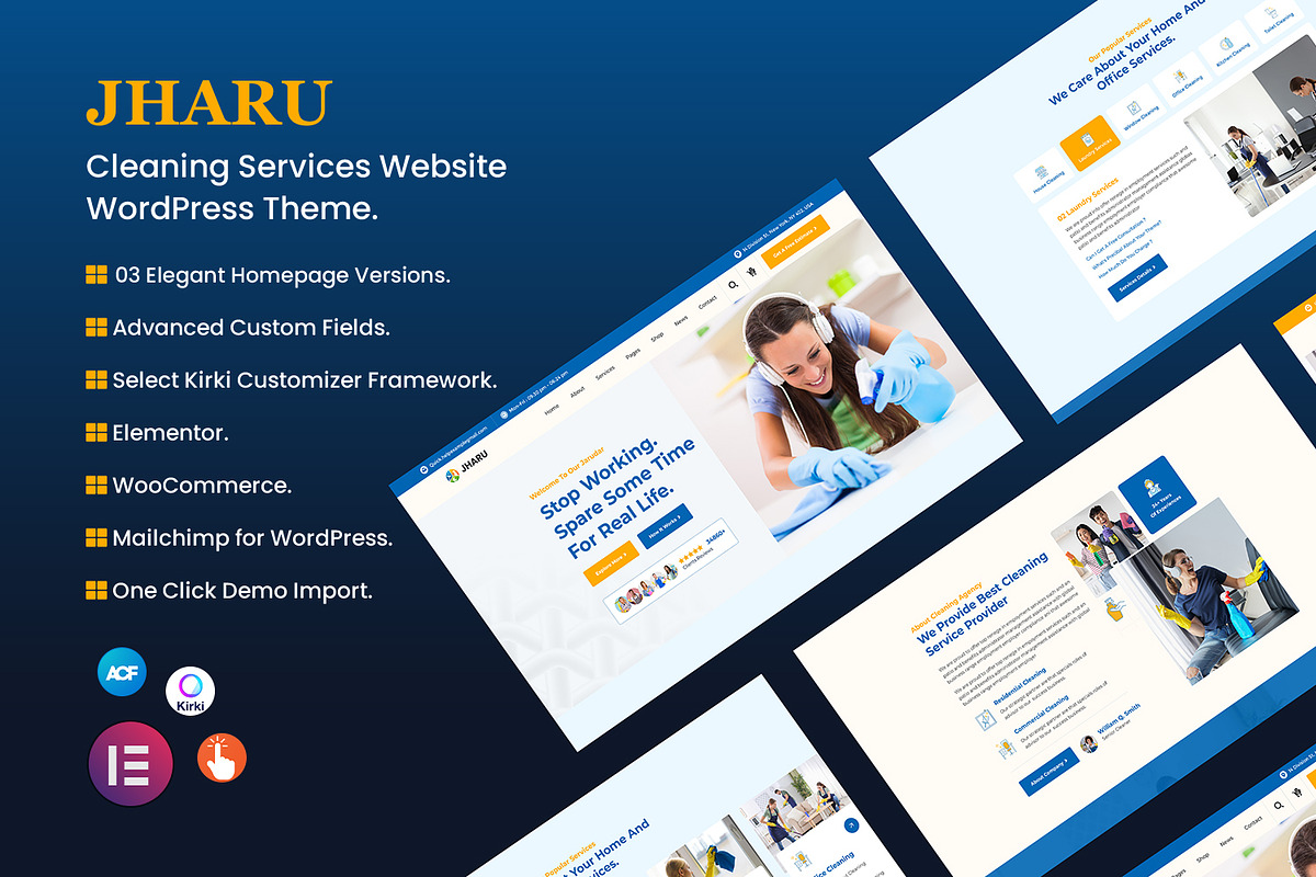 Cleaning Services WordPress Theme, a WordPress Template by CodexCoder Themes