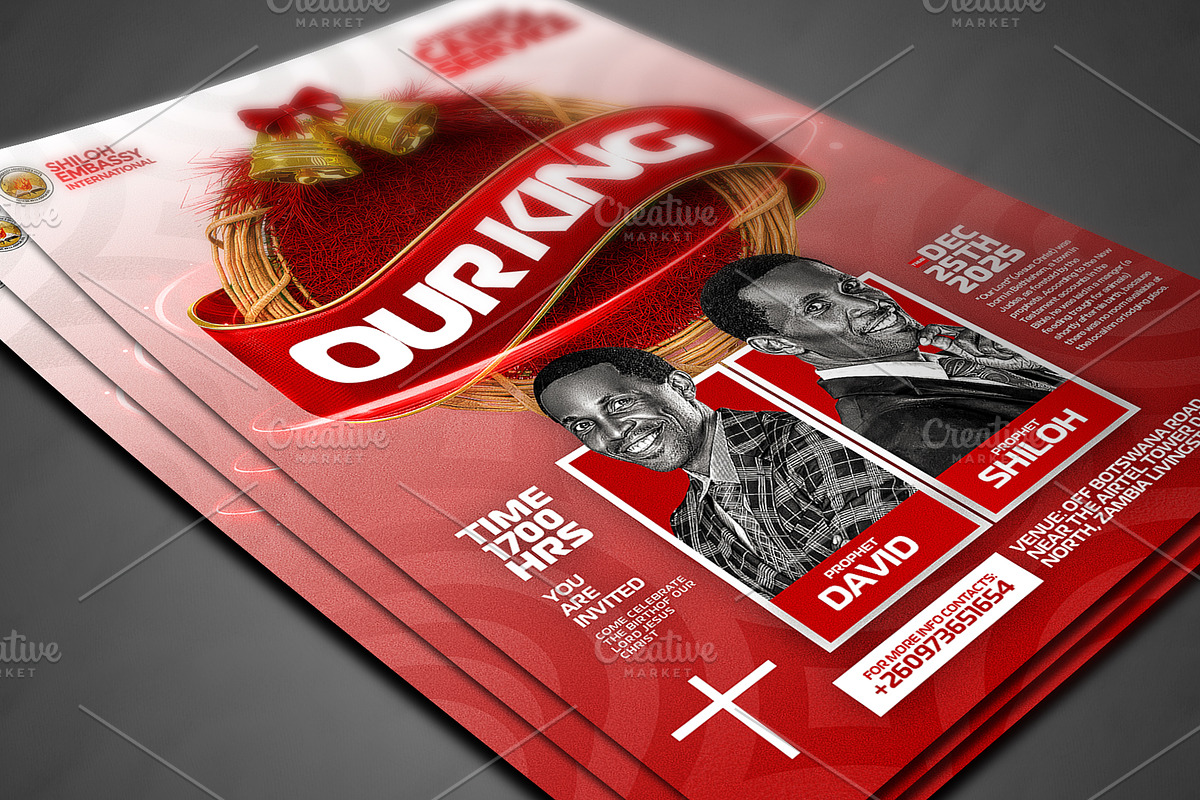 Christmas carol service Template, a Social Media Template by church flyer templates (Photo 3 of 4)
