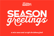 Christmas Serenity - Mix Font, a Script Font by Keithzo (Thumbnail 6 of 8)