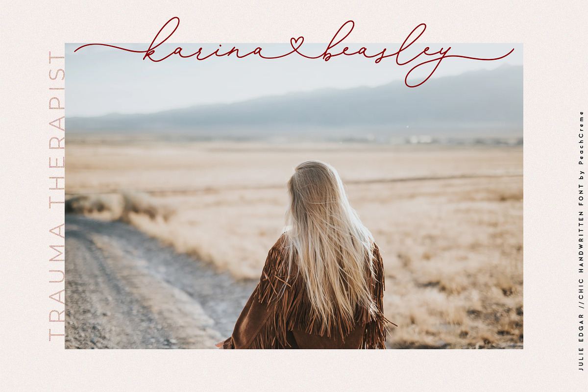 Julie Edgar Font | FontCypress