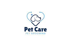 Pet care logo icon illustration, a Branding & Logo Template by Dyn Studio