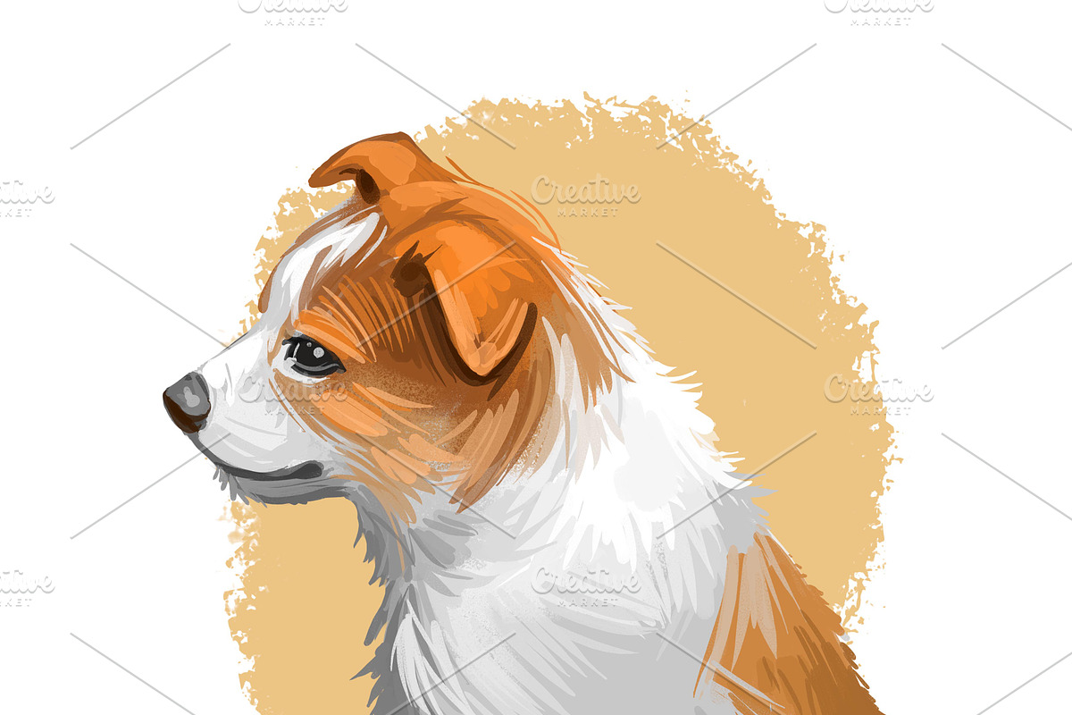 Puppies Dog Breeds Big Bundle 135Pcs, an Animal Illustration by Dneprstock (Photo 50 of 68)