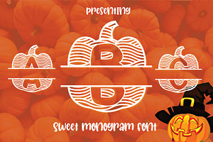 Pumpkin Monogram Font