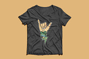 mountain view with shaka hands, an Illustration by gunaonedesign (Thumbnail 3 of 4)