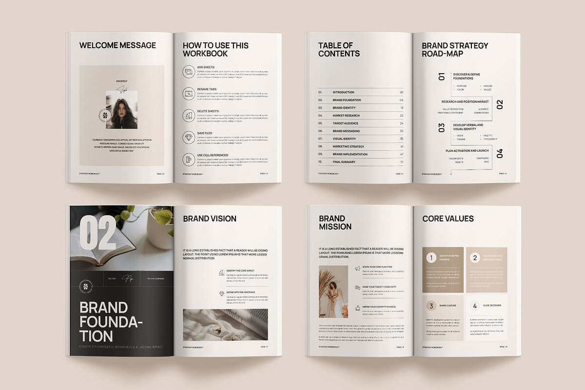Brand Strategy Workbook Template, a Magazine Template by Studio Monova (Photo 5 of 20)