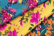 Pink Blooming Floral Patterns, a Pattern Graphic by Ninterints (Thumbnail 5 of 20)