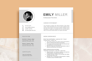 Modern Resume Template, a Resume Template by VictoriousVita