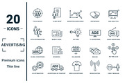 Advertising Line Icon Set, an Object Graphic by Aimagenarium@gmail.com (Thumbnail 1 of 3)