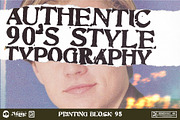 Printing Block 95 - 90's Stamp Font, a Serif Font by Remedy667 (Thumbnail 4 of 8)