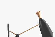 Wall lamp in black and gold, an Object 3D Model by CGTales (Thumbnail 2 of 12)