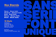 Nox Eternis - Sans serif font family, a Sans Serif Font by Artistic & Unique (Thumbnail 5 of 15)