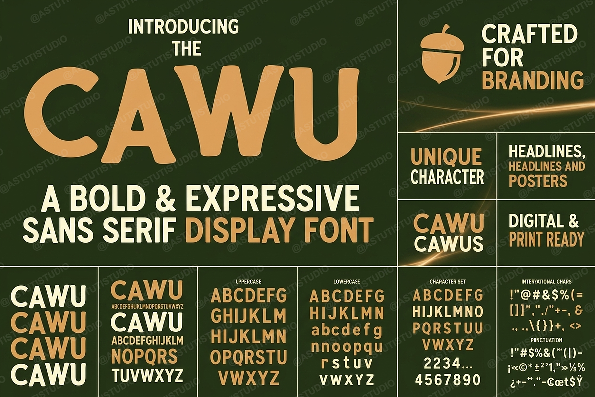 Cawu - Elegant Minimalist Serif, a Serif Font by Astuti Studio (Photo 1 of 25)