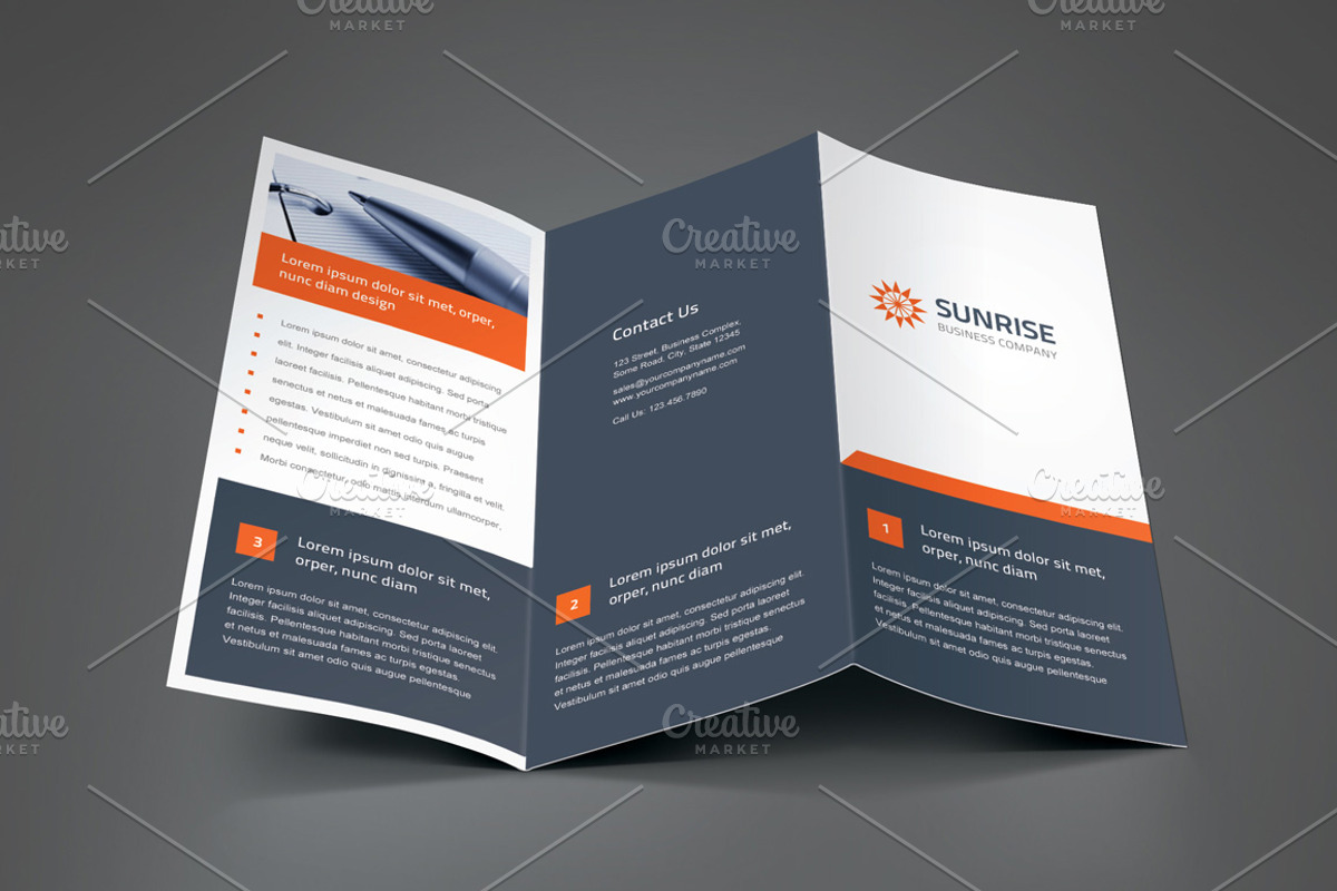 Trifold & Z-fold Mockup Pack, a Print Template by Saptarang (Photo 4 of 5)