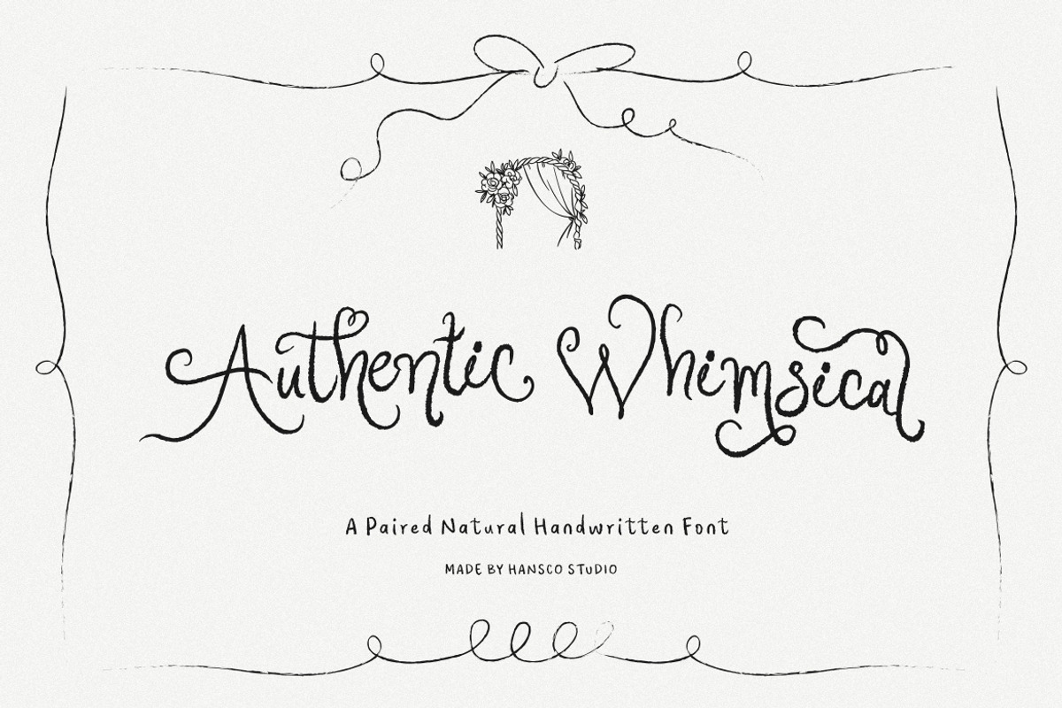 Authentic Whimsical Font, a Handwritten Font by HansCo Studio (Photo 1 of 12)