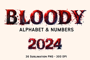 Bloody Alphabet And Numbers Bundle