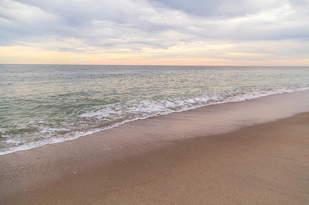 South Carolina Beach at Sunset, a Nature Photo by Tamara Lance