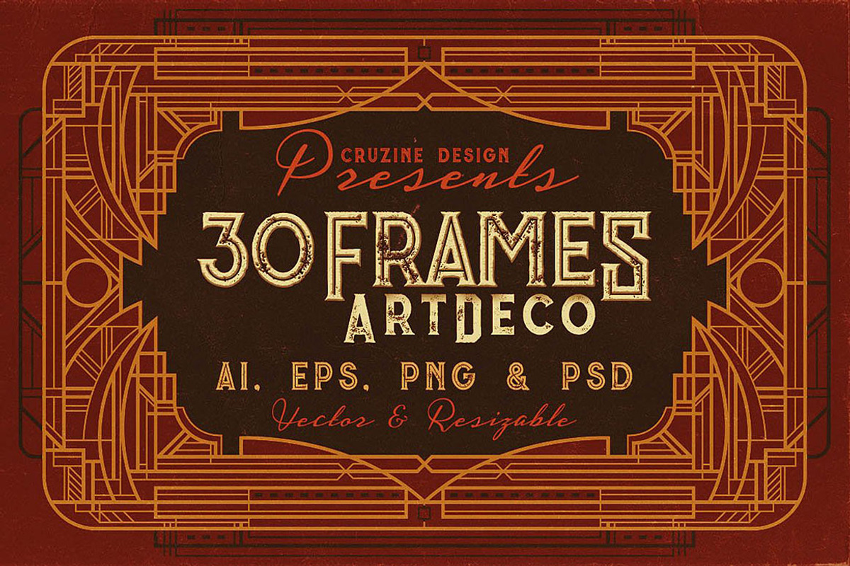 SALE Art Deco Toolkit, a Background Graphic by Cruzine (Photo 78 of 111)