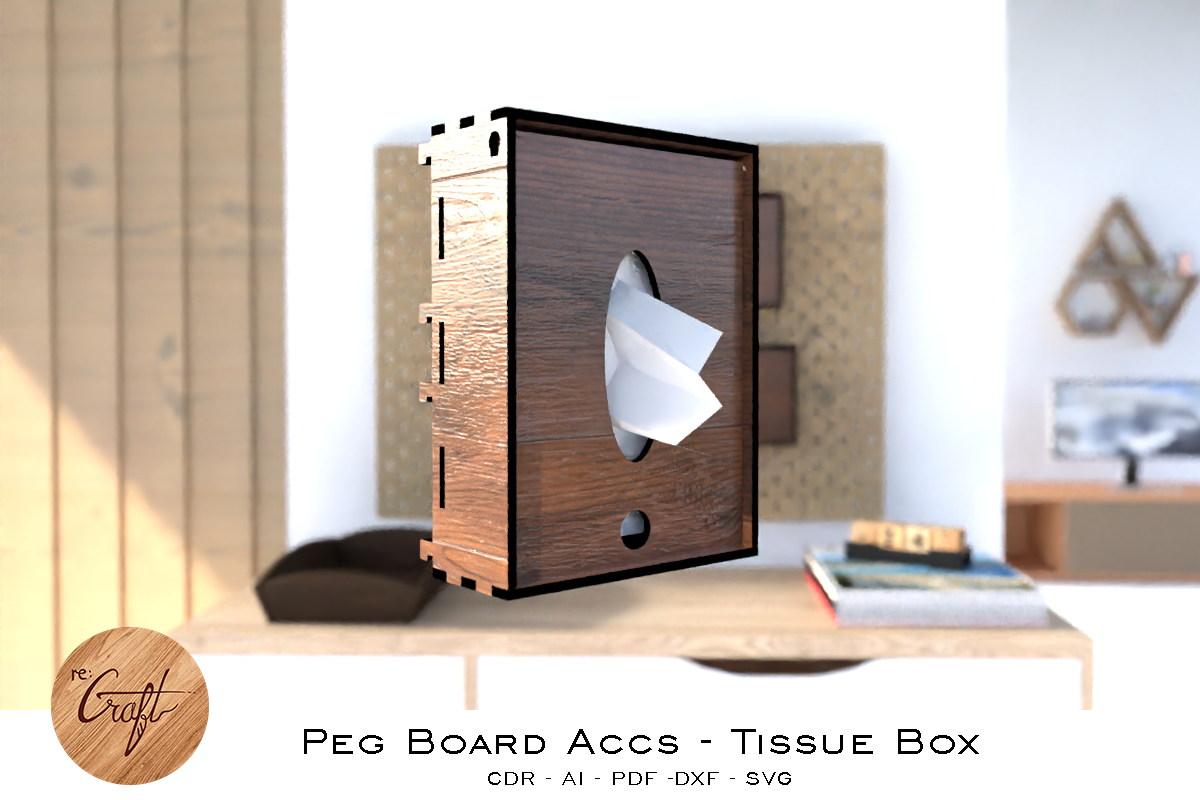 Peg Board Accessories Tissue box, a Templates & Theme by StanleyTirtoutomo (Photo 10 of 11)