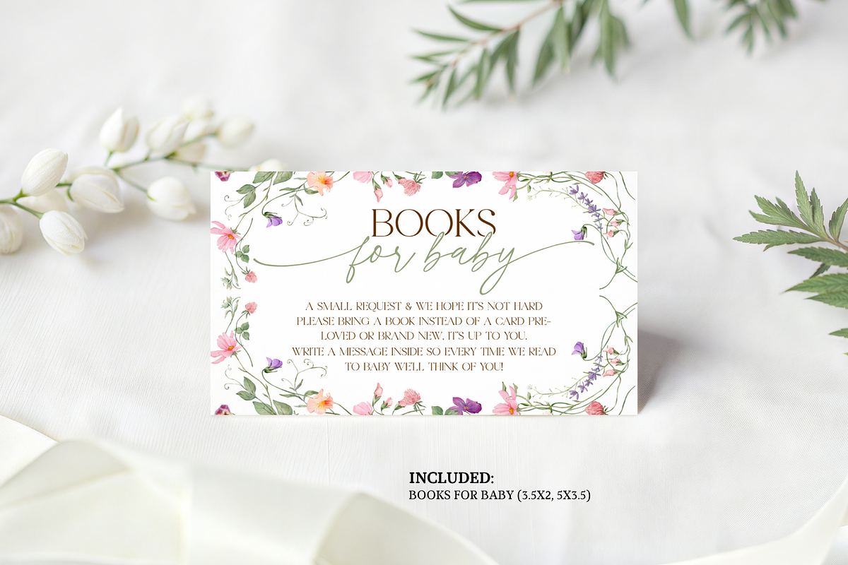 Wildflower Baby Shower Invitation, an Invitation Template by Digital_Mind (Photo 4 of 5)