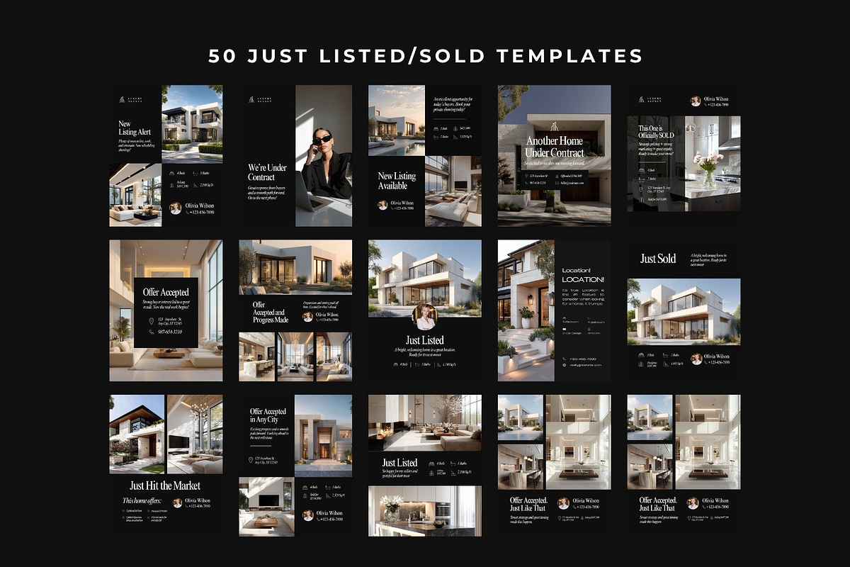 600 Real Estate Content Kit, a Social Media Template by Instprofi | Studio Estimo (Photo 8 of 13)