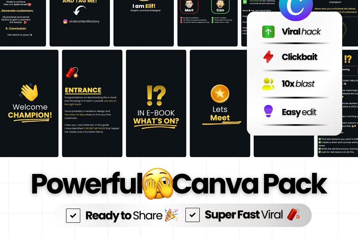 E-Book v1 Canva Templates For IG, a Social Media Template by Virall (Photo 3 of 10)